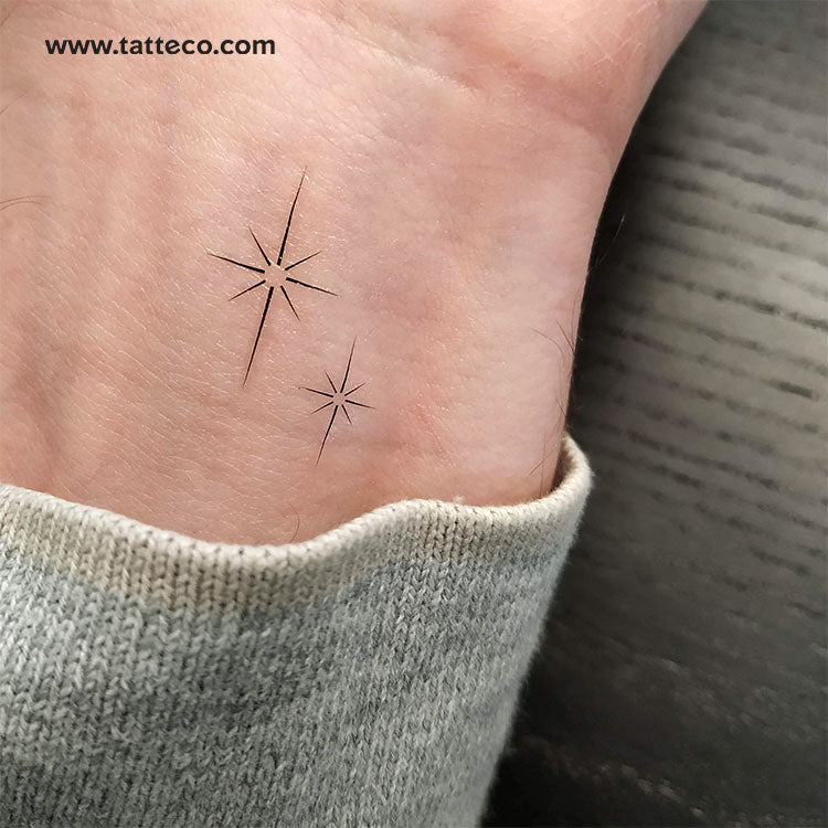 Shining North Stars Temporary Tattoo - Set of 3 – Tatteco
